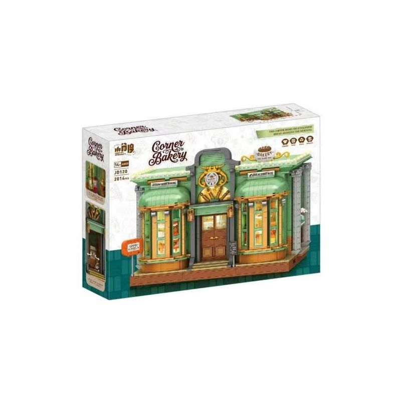 SMALL ANGLE JD120 TIỆM BÁNH CHÂU bộ đồ chơi xếp lắp ráp ghép mô hình Creator COINER BAKEY Sáng Tạo 2014 khối