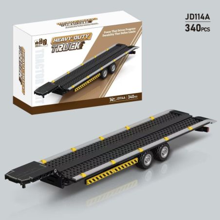 SMALL ANGLE JD114A 114A TẤM MÁY KÉO XE TẢI HẠNG NẶNG bộ đồ chơi xếp lắp ráp ghép mô hình Creator HEAVY DUTY TRUCK Sáng Tạo 340 khối