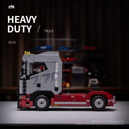 SMALL ANGLE JD116 ĐẦU MÁY KÉO SCANIA bộ đồ chơi xếp lắp ráp ghép mô hình Creator HEAVY DUTY TRUCK Sáng Tạo 871 khối