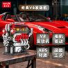 GISEGA G8908 8908 ĐỘNG CƠ FERRARI V8 bộ đồ chơi xếp lắp ráp ghép mô hình Technic FE V8 SUPERCAR ENGINE Kỹ Thuật Công Nghệ Cao Mô Hình Phương Tiện 538 khối