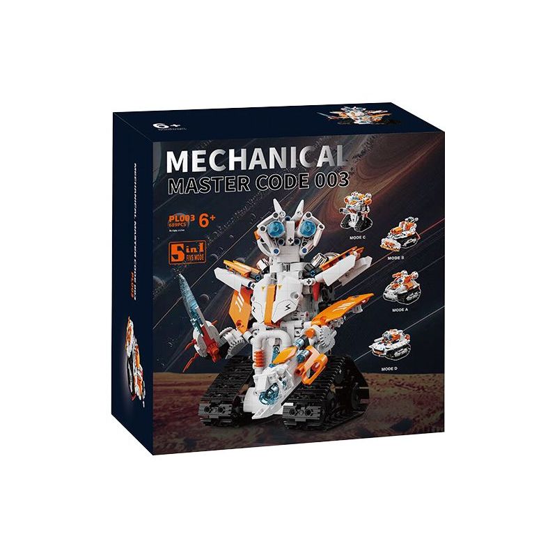 PL003 ROBOT LẬP TRÌNH NĂM BIẾN bộ đồ chơi xếp lắp ráp ghép mô hình Technic MASTER CODE 003 Kỹ Thuật Công Nghệ Cao Mô Hình Phương Tiện 689 khối