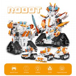 PL003 ROBOT LẬP TRÌNH NĂM BIẾN bộ đồ chơi xếp lắp ráp ghép mô hình Technic MASTER CODE 003 Kỹ Thuật Công Nghệ Cao Mô Hình Phương Tiện 689 khối