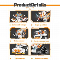 PL003 ROBOT LẬP TRÌNH NĂM BIẾN bộ đồ chơi xếp lắp ráp ghép mô hình Technic MASTER CODE 003 Kỹ Thuật Công Nghệ Cao Mô Hình Phương Tiện 689 khối