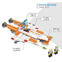 WANGE DR.LUCK 55174 non  PHI THUYỀN HỦY DIỆT CÁC HÀNH TINH bộ đồ chơi xếp lắp ráp ghép mô hình Advanced Military Quân Đội Công Nghệ Cao 429 khối