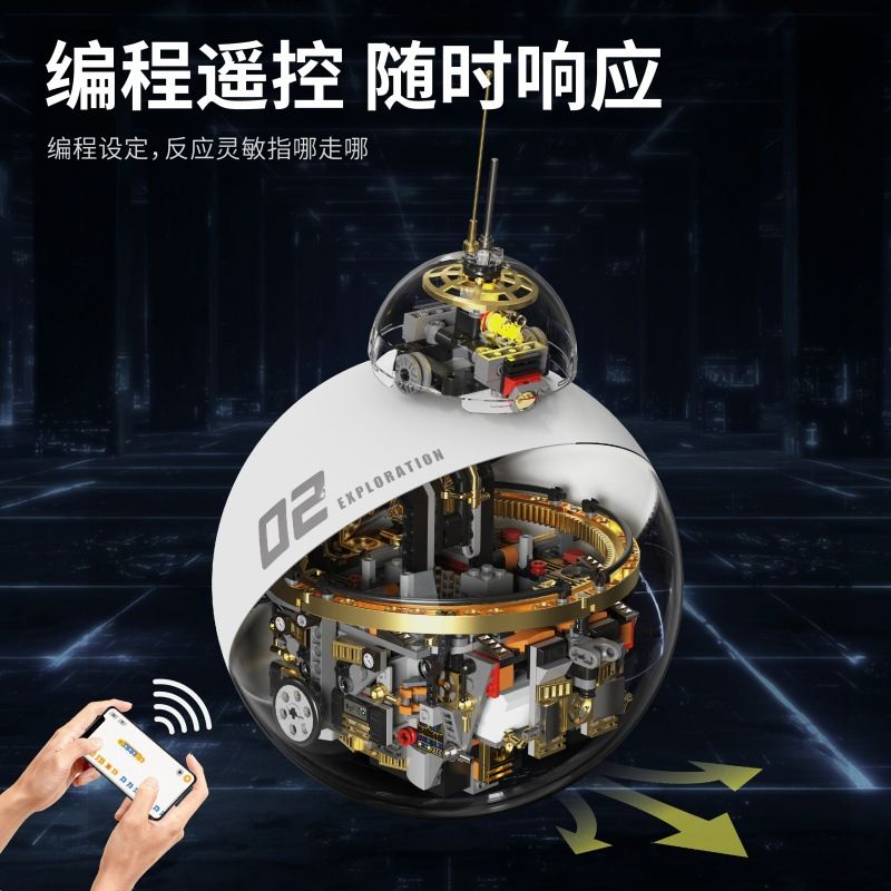 TAKUKI T1118 1118 ROBOT TRINH SÁT ĐƯỢC LẬP TRÌNH KHOA HỌC VIỄN TƯỞNG bộ đồ chơi xếp lắp ráp ghép mô hình Technic STEM ROBOOT Kỹ Thuật Công Nghệ Cao Mô Hình Phương Tiện