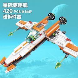 WANGE DR.LUCK 55174 non  PHI THUYỀN HỦY DIỆT CÁC HÀNH TINH bộ đồ chơi xếp lắp ráp ghép mô hình Advanced Military Quân Đội Công Nghệ Cao 429 khối