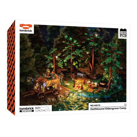 IAMBRICK 40213 TRẠI CANGLIN THỀ bộ đồ chơi xếp lắp ráp ghép mô hình Medieval Castle OATHBOUND ELDENGROVE CAMP Chiến Tranh Trung Cổ 1151 khối