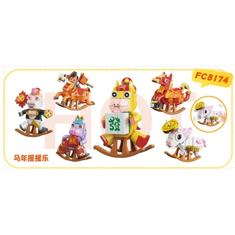 FORANGE FC8174 8174 NHẠC ROCK NĂM NGỌ 6 LOẠI bộ đồ chơi xếp lắp ráp ghép mô hình Creator Sáng Tạo 668 khối