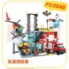 FORANGE FC3340 3340 TRẠM CỨU HỎA QUỸ ĐẠO bộ đồ chơi xếp lắp ráp ghép mô hình City Thành Phố 651 khối