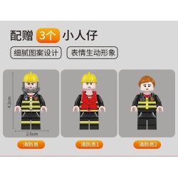 FORANGE FC3340 3340 TRẠM CỨU HỎA QUỸ ĐẠO bộ đồ chơi xếp lắp ráp ghép mô hình City Thành Phố 651 khối