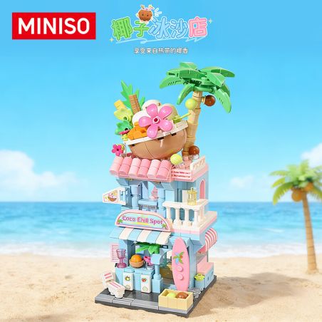 KEEPPLEY K28038 28038 CHẾ ĐỘ XEM PHỐ MÙA 8 QUÁN SINH TỐ DỪA bộ đồ chơi xếp lắp ráp ghép mô hình 362 khối