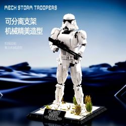 JIQI JQ1113 1113 MECHA STORMTROOPER LÍNH TRẮNG bộ đồ chơi xếp lắp ráp ghép mô hình Star Wars MECH STORMTROOPERS Chiến Tranh Giữa Các Vì Sao 1970 khối