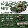 Kazi KY8310 8310 XE TĂNG CHIẾN ĐẤU CHỦ LỰC TRÊN BỘ 9 TRONG 1 bộ đồ chơi xếp lắp ráp ghép mô hình Military Army Quân Sự Bộ Đội