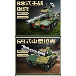 Kazi KY8310 8310 XE TĂNG CHIẾN ĐẤU CHỦ LỰC TRÊN BỘ 9 TRONG 1 bộ đồ chơi xếp lắp ráp ghép mô hình Military Army Quân Sự Bộ Đội