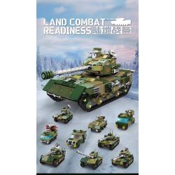 Kazi KY8310 8310 XE TĂNG CHIẾN ĐẤU CHỦ LỰC TRÊN BỘ 9 TRONG 1 bộ đồ chơi xếp lắp ráp ghép mô hình Military Army Quân Sự Bộ Đội