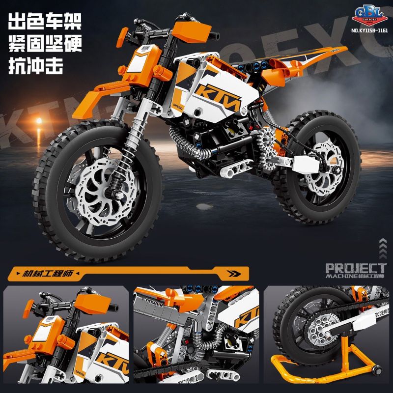 GBL KY1159 1159 XE MÁY KTN 450EXC bộ đồ chơi xếp lắp ráp ghép mô hình Technic Kỹ Thuật Công Nghệ Cao Mô Hình Phương Tiện 318 khối