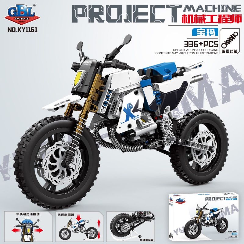 GBL KY1161 1161 XE MÁY BMW bộ đồ chơi xếp lắp ráp ghép mô hình Technic Kỹ Thuật Công Nghệ Cao Mô Hình Phương Tiện 336 khối