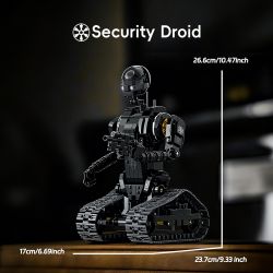 AMAING BLOCK 70001 ROBOT AN NINH bộ đồ chơi xếp lắp ráp ghép mô hình Star Wars SECURITY DROID Chiến Tranh Giữa Các Vì Sao 588 khối