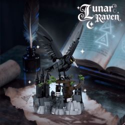 AMAING BLOCK 50002 QUẠ ĐÊM bộ đồ chơi xếp lắp ráp ghép mô hình LUNAR RAVEN 1072 khối