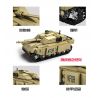 Kazi KY84042 84042 KY84043 84043 KY84044 84044 KY84045 84045 Xếp hình kiểu  MILITARY ARMY 4 In 1 Mammoth Tank Xe Tăng 4 Trong 1 gồm 4 hộp nhỏ 1242 khối