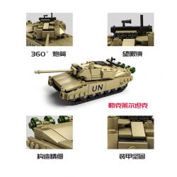 Kazi KY84042 84042 KY84043 84043 KY84044 84044 KY84045 84045 Xếp hình kiểu  MILITARY ARMY 4 In 1 Mammoth Tank Xe Tăng 4 Trong 1 gồm 4 hộp nhỏ 1242 khối