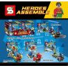 SY 731D XE TĂNG MINI CYBORG VS. BRAINIAC bộ đồ chơi xếp lắp ráp ghép mô hình Super Heroes Siêu Nhân Anh Hùng