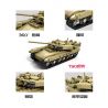 Kazi KY84042 84042 KY84043 84043 KY84044 84044 KY84045 84045 Xếp hình kiểu  MILITARY ARMY 4 In 1 Mammoth Tank Xe Tăng 4 Trong 1 gồm 4 hộp nhỏ 1242 khối