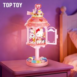 TOP TOY TC2349 2349 ĐÈN NGỦ GIA ĐÌNH SANRIO VỚI ÁNH SÁNG VÀ BÓNG TỐI NHƯ MỘT GIẤC MƠ MARSHMALLOW DREAM HELLO KITTY bộ đồ chơi xếp lắp ráp ghép mô hình SANRIO CHARACTERS HELLO KITTY 250 khối