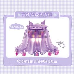 TOP TOY TC2338 2338 NỘI THẤT NGÔI NHÀ TRONG MƠ MÀU HỒNG CỦA GIA ĐÌNH SANRIO ĐÈN BÀN TINH VÂN GIẤC CULOMI bộ đồ chơi xếp lắp ráp ghép mô hình SANRIO CHARACTERS KUROMI 450 khối