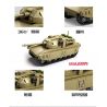Kazi KY84042 84042 KY84043 84043 KY84044 84044 KY84045 84045 Xếp hình kiểu  MILITARY ARMY 4 In 1 Mammoth Tank Xe Tăng 4 Trong 1 gồm 4 hộp nhỏ 1242 khối