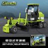 Kazi KY80472 80472 4 LOẠI XE CÔNG TRÌNH MÁY ỦI BỌC THÉP TRẢI NHỰA KÉO SAN LĂN NGANG bộ đồ chơi xếp lắp ráp ghép mô hình City Thành Phố 986 khối