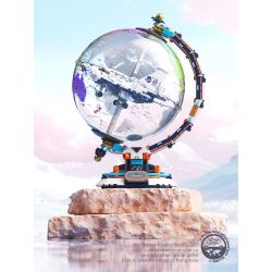 F5 10002 QUẢ CẦU KHOA HỌC VÀ GIÁO DỤC BLUE SKY NAVIGATION bộ đồ chơi xếp lắp ráp ghép mô hình City BLUE SKY NAVIGATION GLOBE Thành Phố