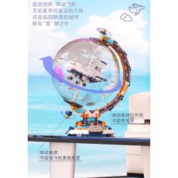 F5 10002 QUẢ CẦU KHOA HỌC VÀ GIÁO DỤC BLUE SKY NAVIGATION bộ đồ chơi xếp lắp ráp ghép mô hình City BLUE SKY NAVIGATION GLOBE Thành Phố