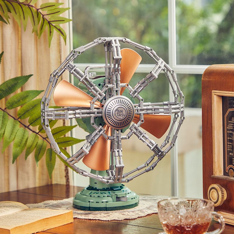PANTASY 85044 BỘ SƯU TẬP RETRO QUẠT DAO ĐỘNG ĐỂ BÀN bộ đồ chơi xếp lắp ráp ghép mô hình Creator TABLE FAN Sáng Tạo 950 khối