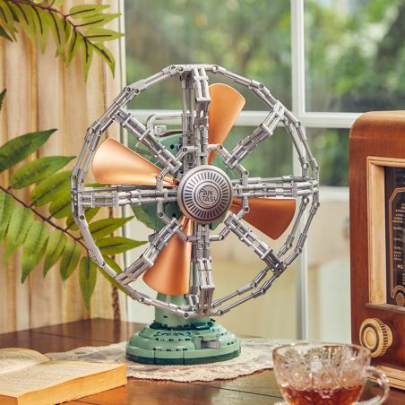 PANTASY 85044 BỘ SƯU TẬP RETRO QUẠT DAO ĐỘNG ĐỂ BÀN bộ đồ chơi xếp lắp ráp ghép mô hình Creator TABLE FAN Sáng Tạo 950 khối