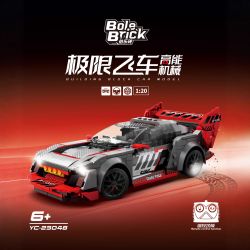 BOLE BRICK YC-23048 23048 YC23048 MÁY MÓC NĂNG LƯỢNG CAO TỐC ĐỘ CỰC 1:20 tỷ lệ 1:20 bộ đồ chơi xếp lắp ráp ghép mô hình Racers Đua Tốc Độ 391 khối
