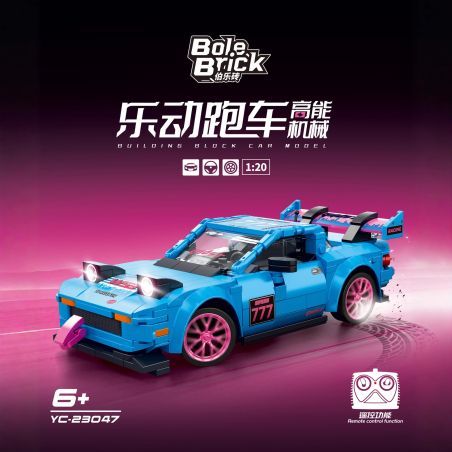 BOLE BRICK YC-23047 23047 YC23047 MÁY MÓC NĂNG LƯỢNG CAO XE NGỰA LEDONG 1:20 tỷ lệ 1:20 bộ đồ chơi xếp lắp ráp ghép mô hình Racers Đua Tốc Độ 391 khối