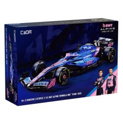 CADA DOUBLEE C64012 64012 ĐỘI ĐUA ALPINE F1 A525 1:8 bộ đồ chơi xếp lắp ráp ghép mô hình Technic BWT ALPINE FORMULA ONE TEAM A525 Kỹ Thuật Công Nghệ Cao Mô Hình Phương Tiện 2173 khối