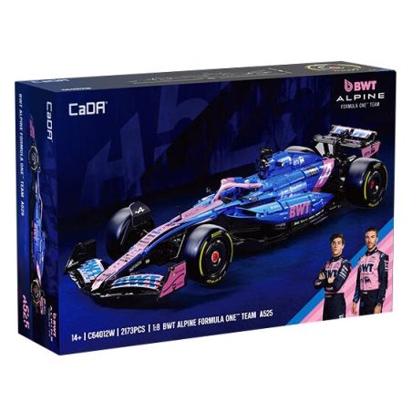 CADA DOUBLEE C64012 64012 ĐỘI ĐUA ALPINE F1 A525 1:8 bộ đồ chơi xếp lắp ráp ghép mô hình Technic BWT ALPINE FORMULA ONE TEAM A525 Kỹ Thuật Công Nghệ Cao Mô Hình Phương Tiện 2173 khối