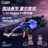 CADA DOUBLEE C55024 55024 ĐỘI ĐUA ALPINE F1 A525 1:24 tỷ lệ 1:24 bộ đồ chơi xếp lắp ráp ghép mô hình Speed Champions Racing Cars BWT ALPINE FORMULA ONE TEAM A525 Đua Xe Công Thức 300 khối