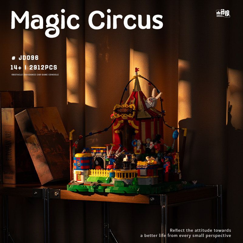 SMALL ANGLE JD096 RẠP XIẾC bộ đồ chơi xếp lắp ráp ghép mô hình Creator MAGIC CIRCUS Sáng Tạo 2912 khối