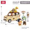 LOZ 1950 CẮM TRẠI CÙNG NHAU XE TẢI CÀ PHÊ ĐƯỜNG bộ đồ chơi xếp lắp ráp ghép mô hình CAMPING 1646 khối