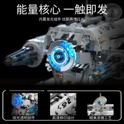 TAKUKI T1116 1116 CHIẾN TRANH KHOA HỌC VIỄN TƯỞNG LẬP TRÌNH ROBOT ĐIỆN SÁU CHÂN bộ đồ chơi xếp lắp ráp ghép mô hình Technic Kỹ Thuật Công Nghệ Cao Mô Hình Phương Tiện 1406 khối