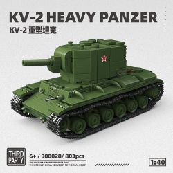 THIRDPARTY 300028 XE TĂNG HẠNG NẶNG KV-2 CỦA LIÊN XÔ 1:40 tỷ lệ 1:40 bộ đồ chơi xếp lắp ráp ghép mô hình Military Army KV-2 HEAVY TANK Quân Sự Bộ Đội 803 khối