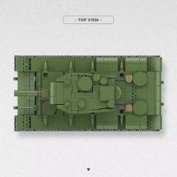 THIRDPARTY 300028 XE TĂNG HẠNG NẶNG KV-2 CỦA LIÊN XÔ 1:40 tỷ lệ 1:40 bộ đồ chơi xếp lắp ráp ghép mô hình Military Army KV-2 HEAVY TANK Quân Sự Bộ Đội 803 khối