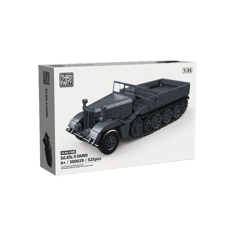 THIRDPARTY 300029 SD.KFZ.9 XE NỬA ĐƯỜNG KHỔNG LỒ CỦA NÔNG DÂN ĐỨC bộ đồ chơi xếp lắp ráp ghép mô hình Military Army SD.KFZ.9 FAMO Quân Sự Bộ Đội 525 khối