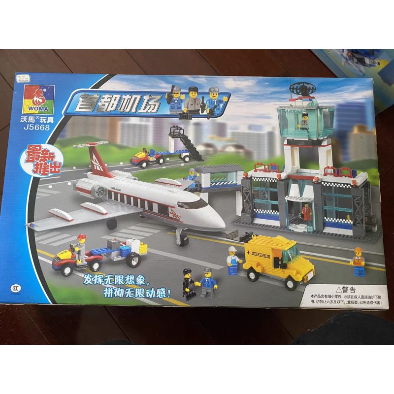 WOMA J5668 5668 SÂN BAY THỦ ĐÔ bộ đồ chơi xếp lắp ráp ghép mô hình Creator Sáng Tạo