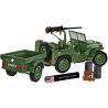 COBI 2804 XE SUV VÀ TRAILER CỦA JEEP WILLYS 1:12 tỷ lệ 1:12 bộ đồ chơi xếp lắp ráp ghép mô hình Creator WILLYS MB & TRAILER - EXECUTIVE EDITION Sáng Tạo 1580 khối