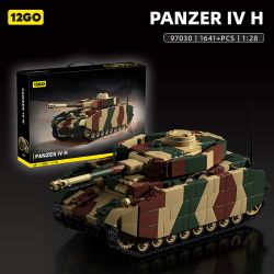 12GO 97030 THIẾT GIÁP IV LOẠI 1:28 tỷ lệ 1:28 bộ đồ chơi xếp lắp ráp ghép mô hình Military Army PANZER IV H Quân Sự Bộ Đội 1641 khối