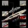 12GO 98009 THẾ CHIẾN THỨ HAI USS MONTANA 1:300 tỷ lệ 1:300 bộ đồ chơi xếp lắp ráp ghép mô hình Military Army Quân Sự Bộ Đội 2956 khối